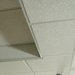 Advanced Double drop of a suspended ceiling boxing out ductwork